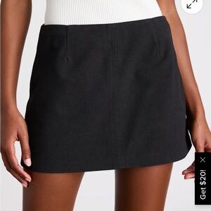 Lulus Rahlina Black Suede Mid-Rise Mini Skirt